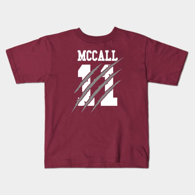 Teen Wolf McCall 11 Lacrosse Beacon Hills Kids T-Shirt by TEEWEB